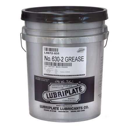 Lubriplate No. 630-2, 35 Lb Pail, Whiote Lithium Nlgi No. 2 General Purpose Grease L0072-035